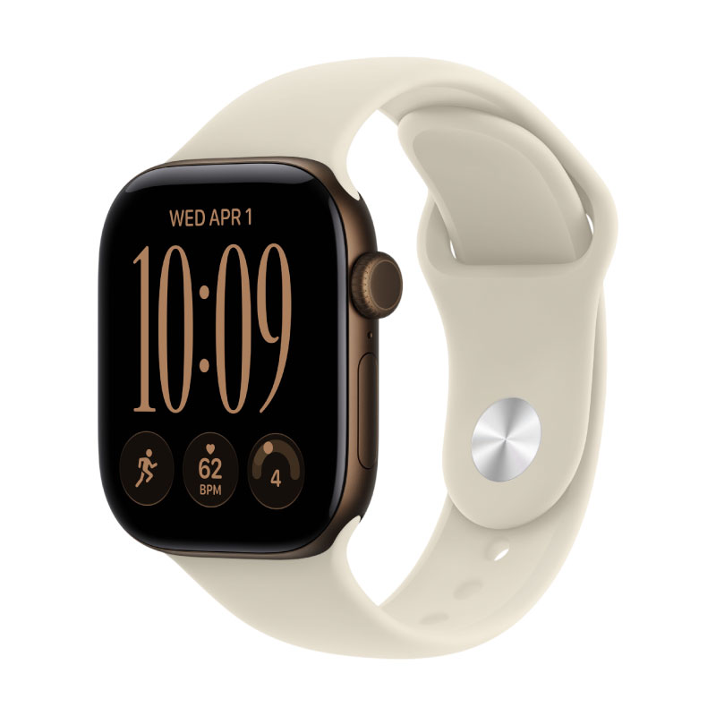 Apple Watch Series 12, 42 mm, Dark Bronze Aluminum Sand Sport Band M/L